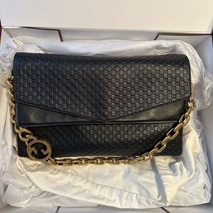 Gucci 2026 Black Leather Shoulder or crossbody Chain Bag- brand new